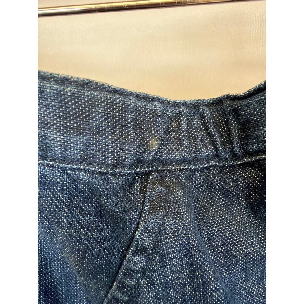 J Jill Blue Denim Ruffle Hem Swing Maxi Skirt Size XL - Picture 6 of 7